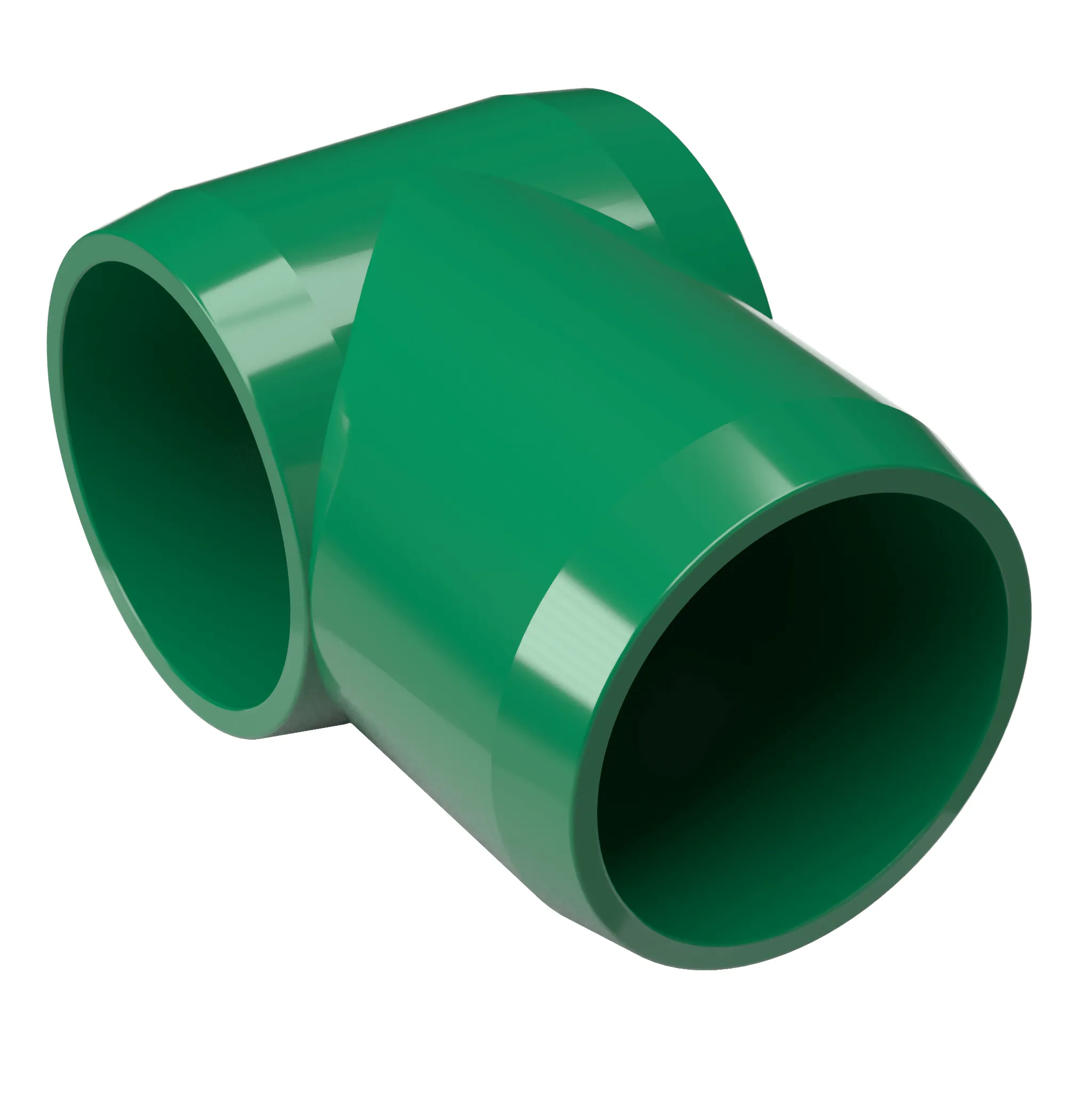 1-1/2 in. Slip Sling PVC Tee, Furniture Grade - Green