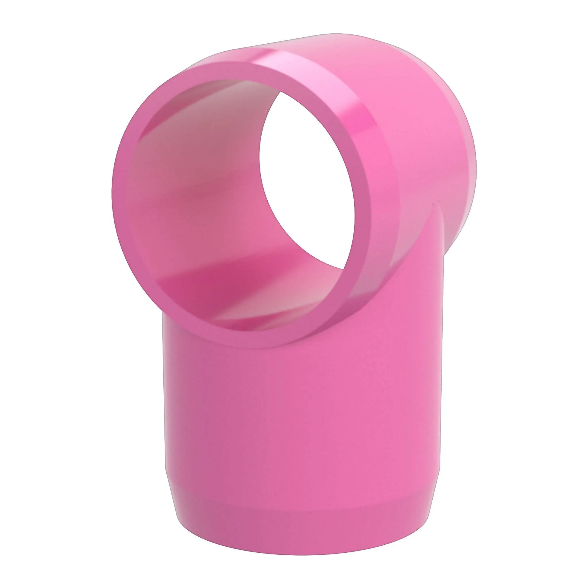 1-1/4 in. Slip Sling PVC Tee, Furniture Grade - Pink