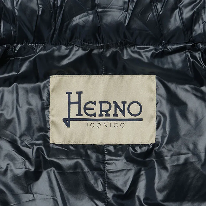 【108000円→75600円】HERNO ヘルノ レディース ダウンコート ロールネック スタンドカラー 軽量