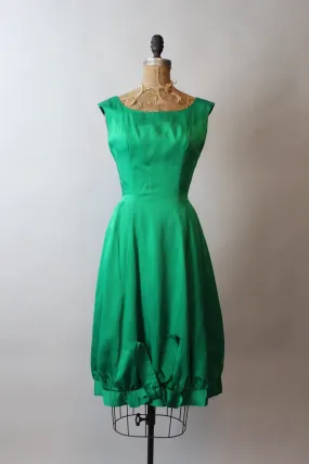 1950s DeZanne New York SATIN bubble dress xs | new fall