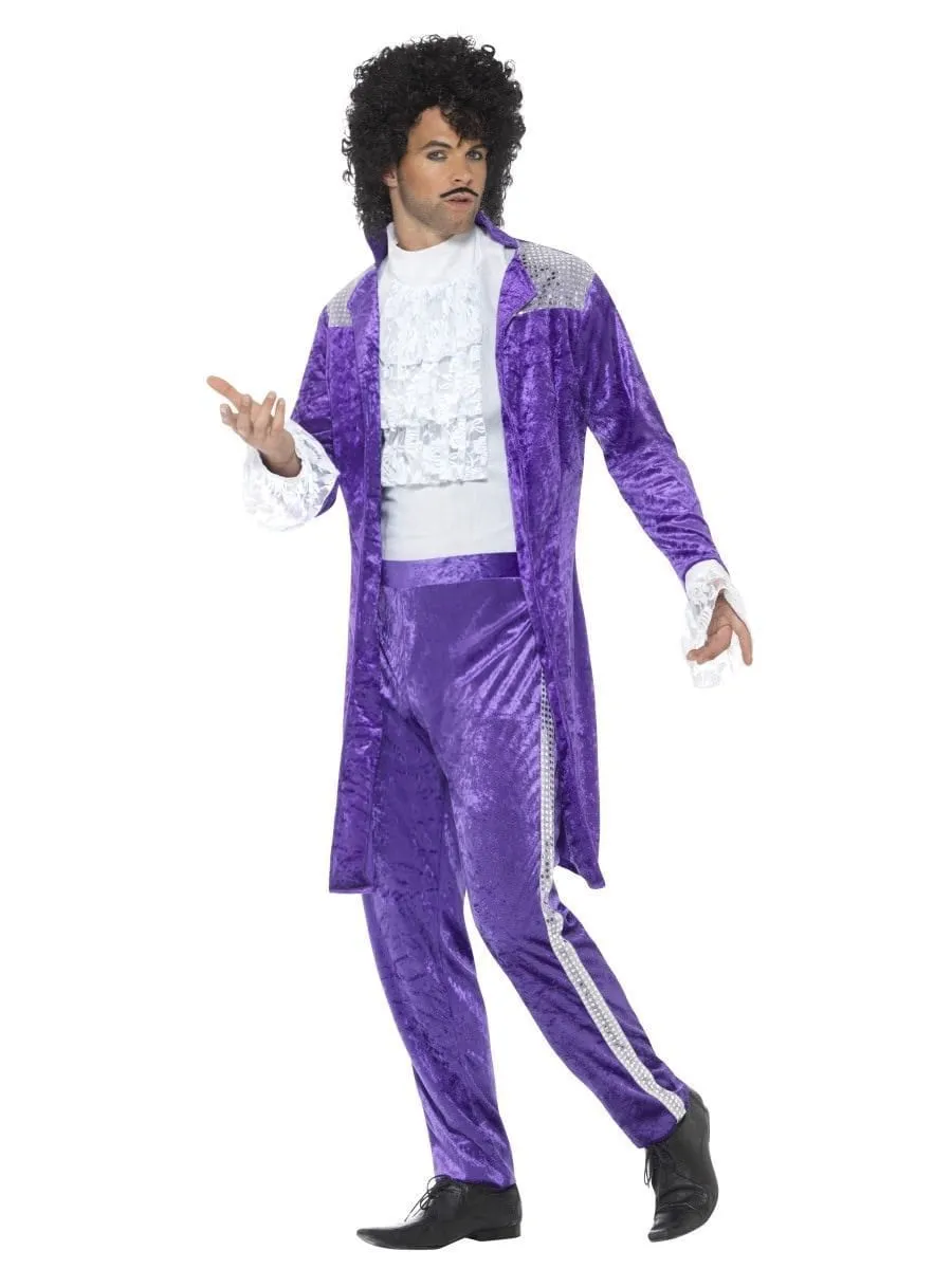 1980s Purple Musician Costume