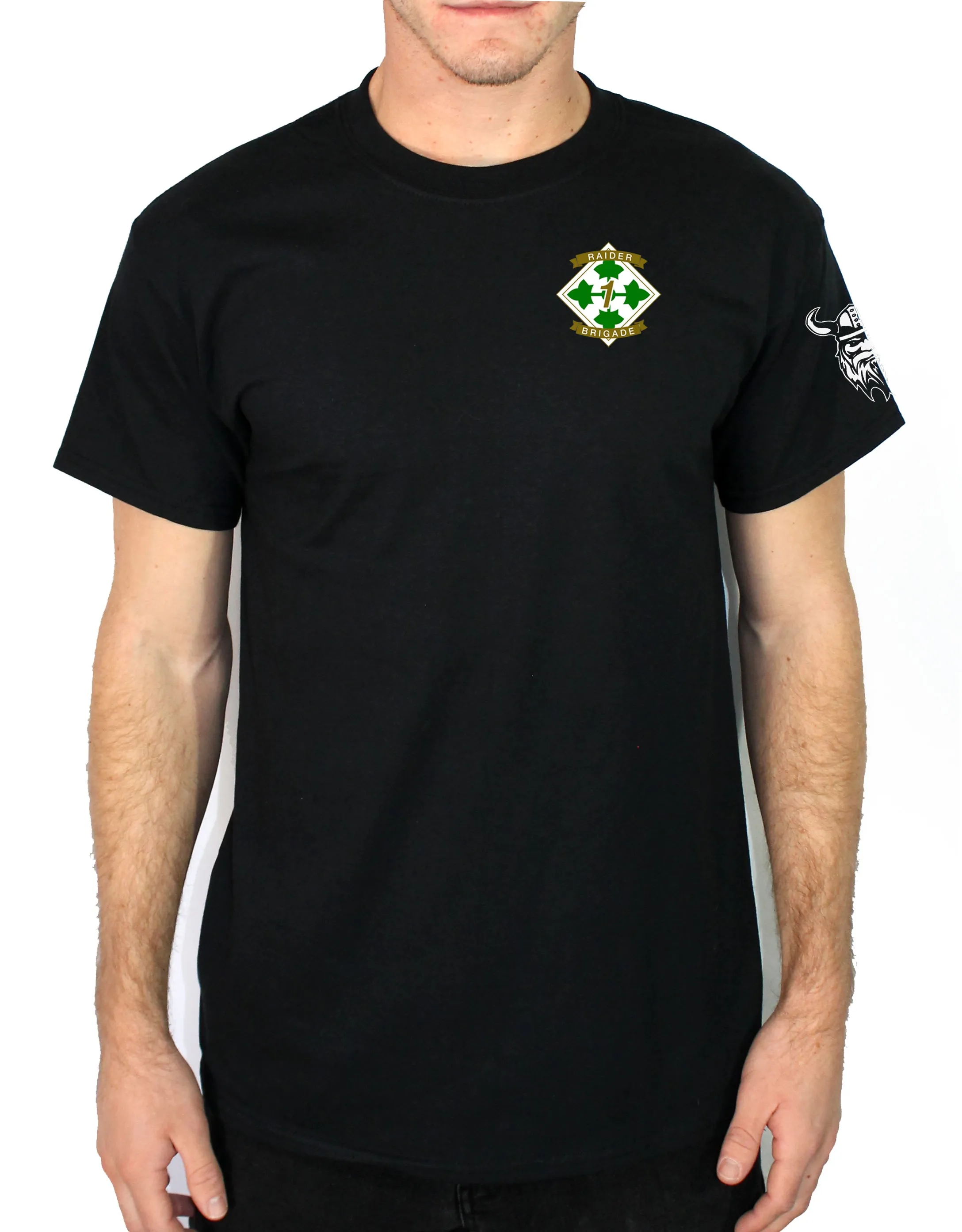 50-50 Blend Black Unisex PT Short Sleeve Shirt. Approved for PT