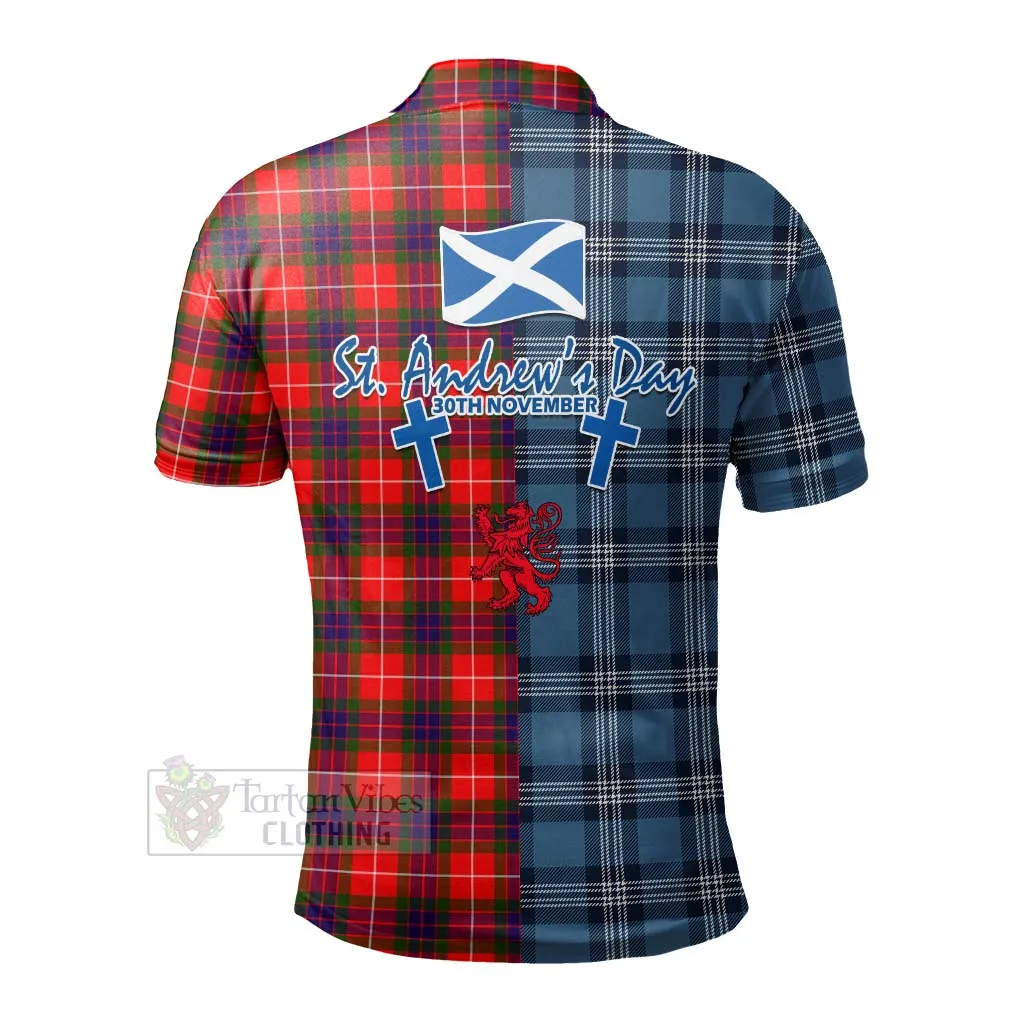 Abernethy Tartan Polo Shirt Happy St. Andrew's Day Half Tartan Style