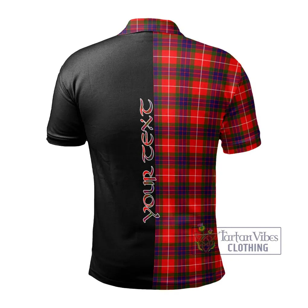 Abernethy Tartan Polo Shirt with Family Crest and Half Of Me Style