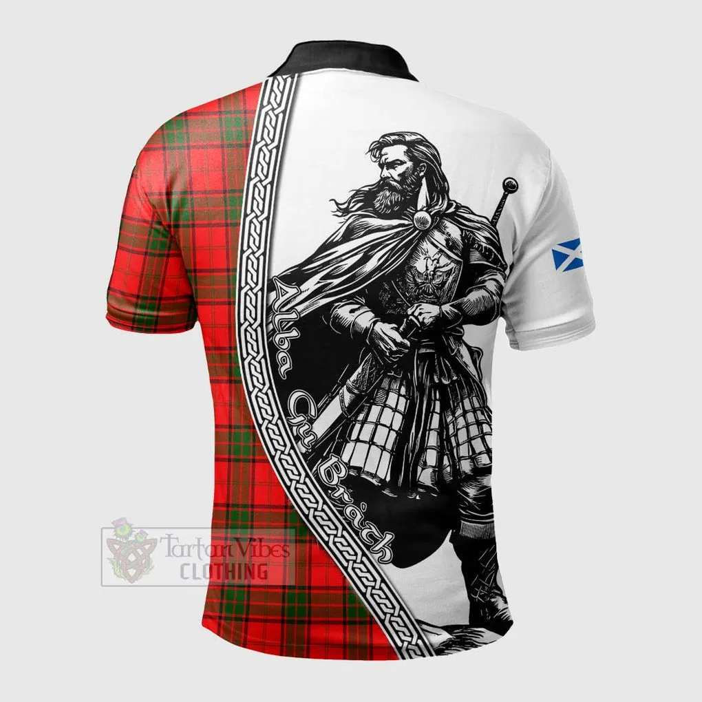 Adair Tartan Clan Crest Polo Shirt with Highlander Warrior Celtic Style