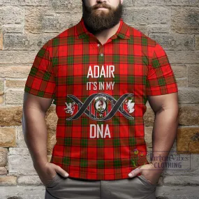 Adair Tartan Polo Shirt with Family Crest DNA In Me Style