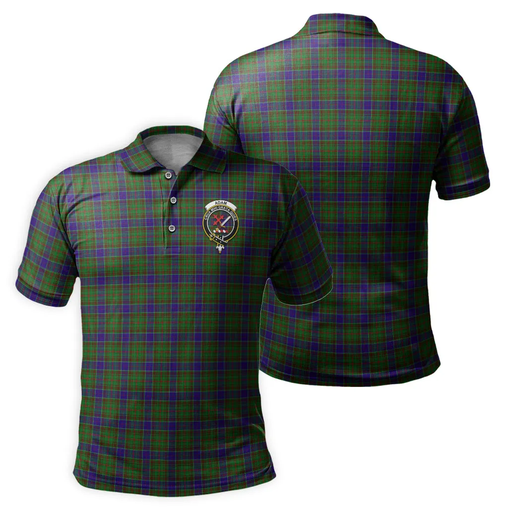 Adam Tartan Men's Polo Shirt with Family Crest