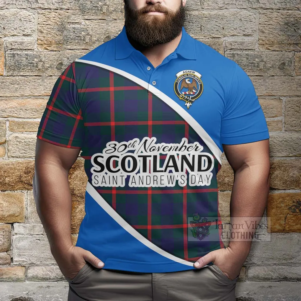 Agnew Family Crest Tartan Polo Shirt Celebrate Saint Andrew's Day in Style