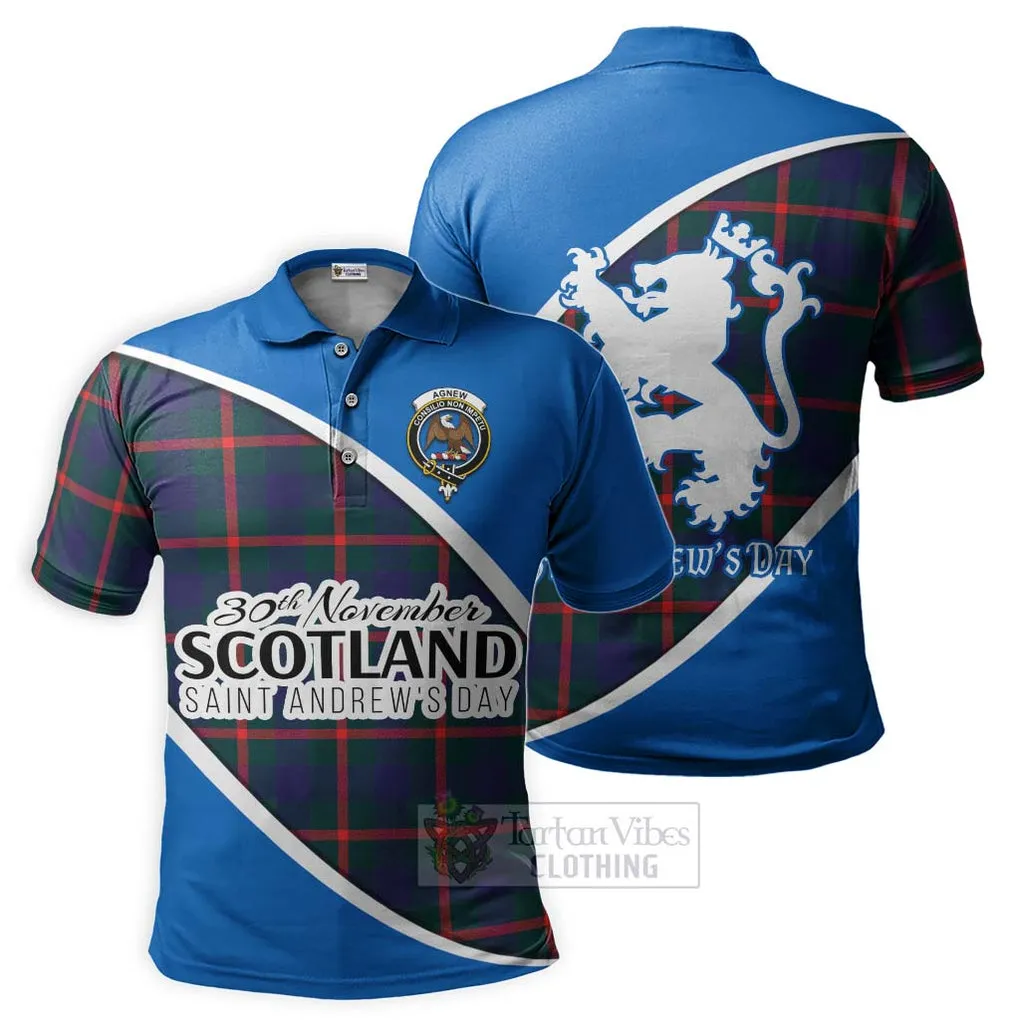 Agnew Family Crest Tartan Polo Shirt Celebrate Saint Andrew's Day in Style