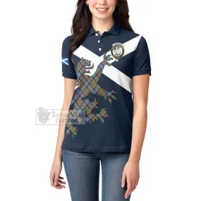 Aikenhead Tartan Lion Rampant Women's Polo Shirt Proudly Display Your Heritage with Alba Gu Brath and Clan Name