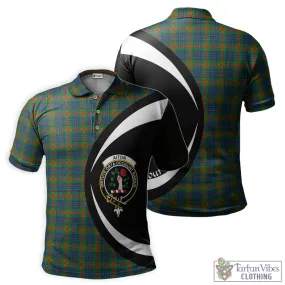 Aiton Tartan Men's Polo Shirt with Family Crest Circle Style