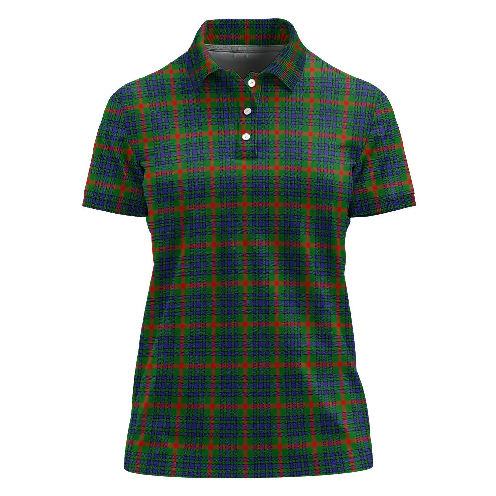 Aiton Tartan Polo Shirt For Women