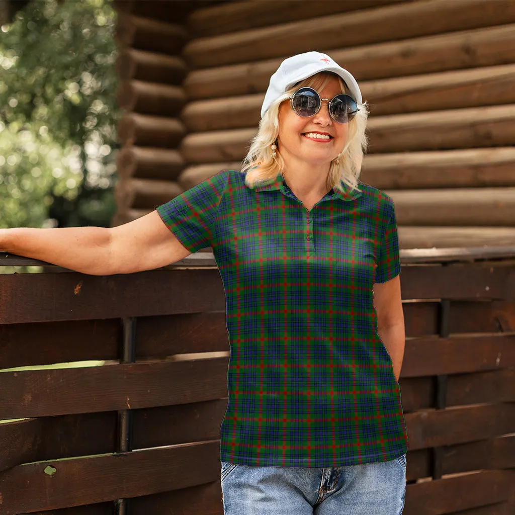 Aiton Tartan Polo Shirt For Women