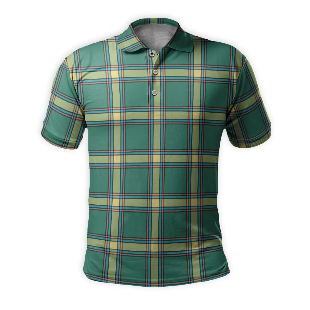 Alberta Province Canada Tartan Mens Polo Shirt