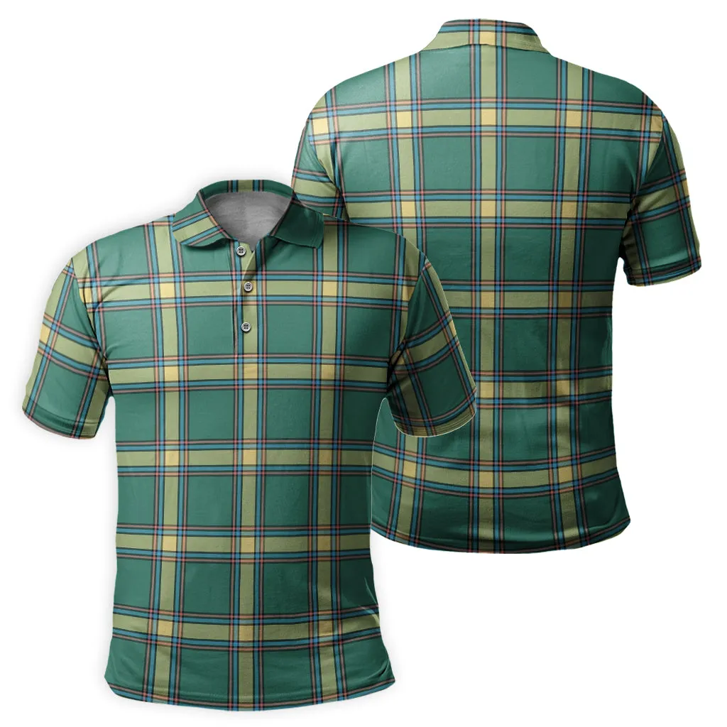 Alberta Province Canada Tartan Mens Polo Shirt