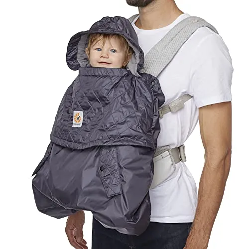 All Weather Resistant Baby Carrier Cover - Charcoal