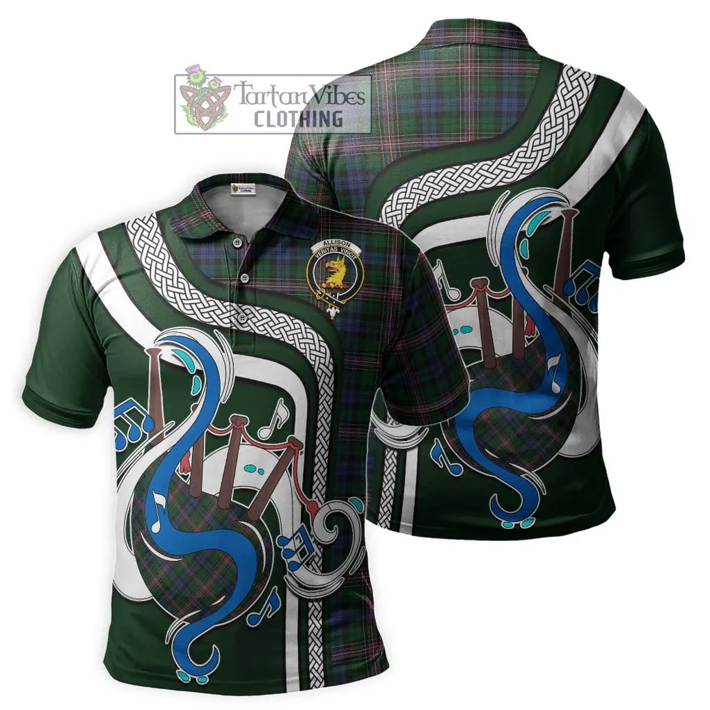 Allison Tartan Polo Shirt with Epic Bagpipe Style