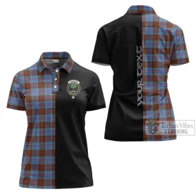 Anderson Modern Tartan Women's Polo Shirt with Family Crest and Half Of Me Style