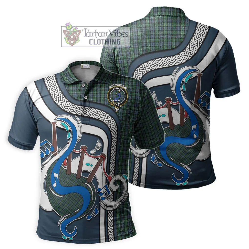 Arbuthnot Tartan Polo Shirt with Epic Bagpipe Style