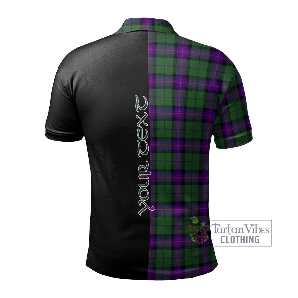 Armstrong Modern Tartan Polo Shirt with Family Crest and Half Of Me Style