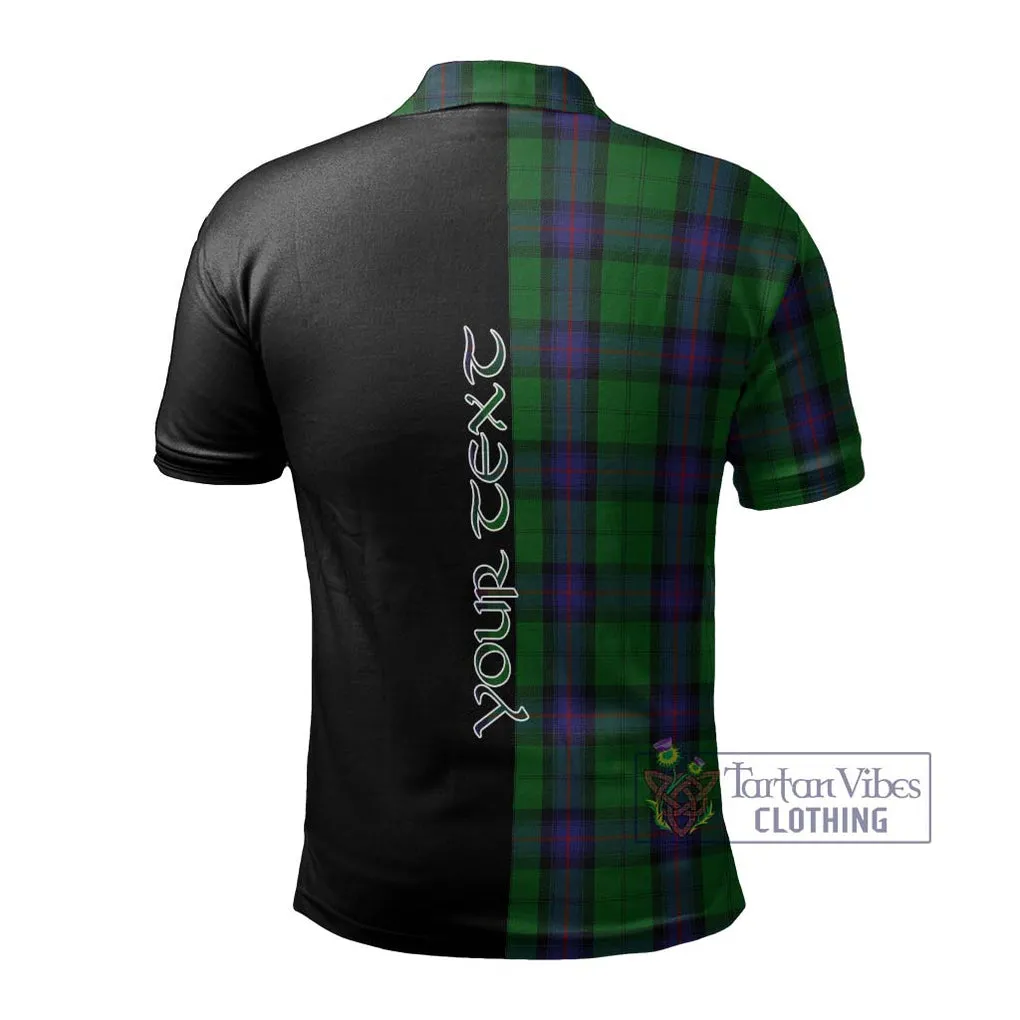 Armstrong Tartan Polo Shirt with Family Crest and Half Of Me Style