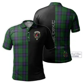 Armstrong Tartan Polo Shirt with Family Crest and Half Of Me Style