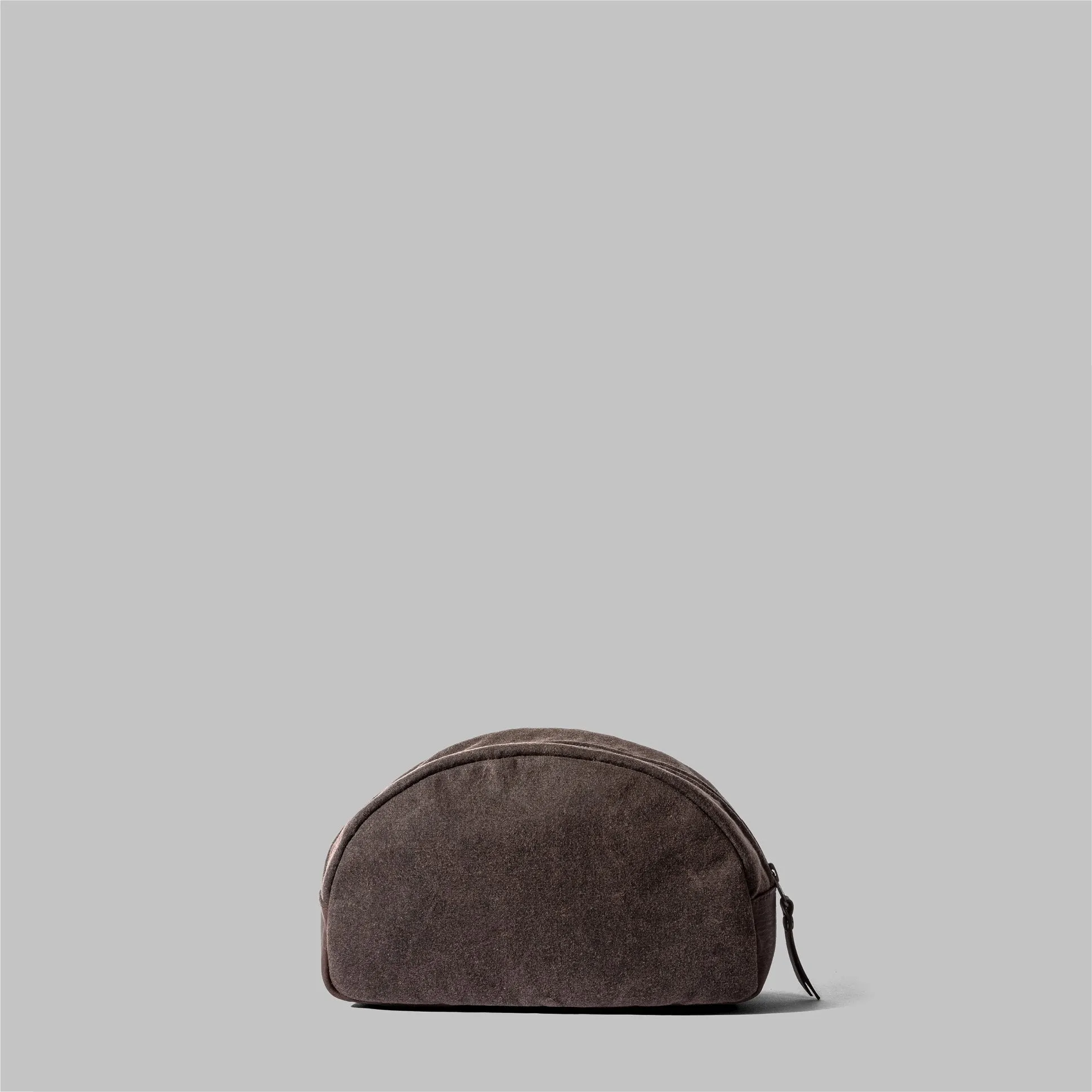 Asterley Brown Waxed Cotton Wash Bag