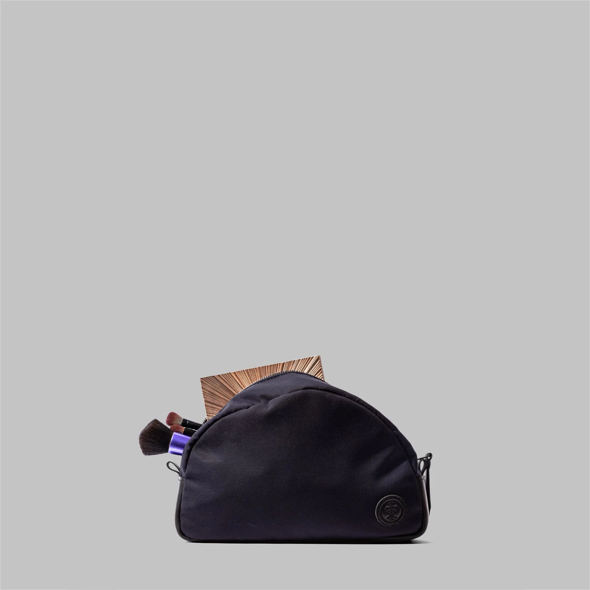 Asterley Brown Waxed Cotton Wash Bag