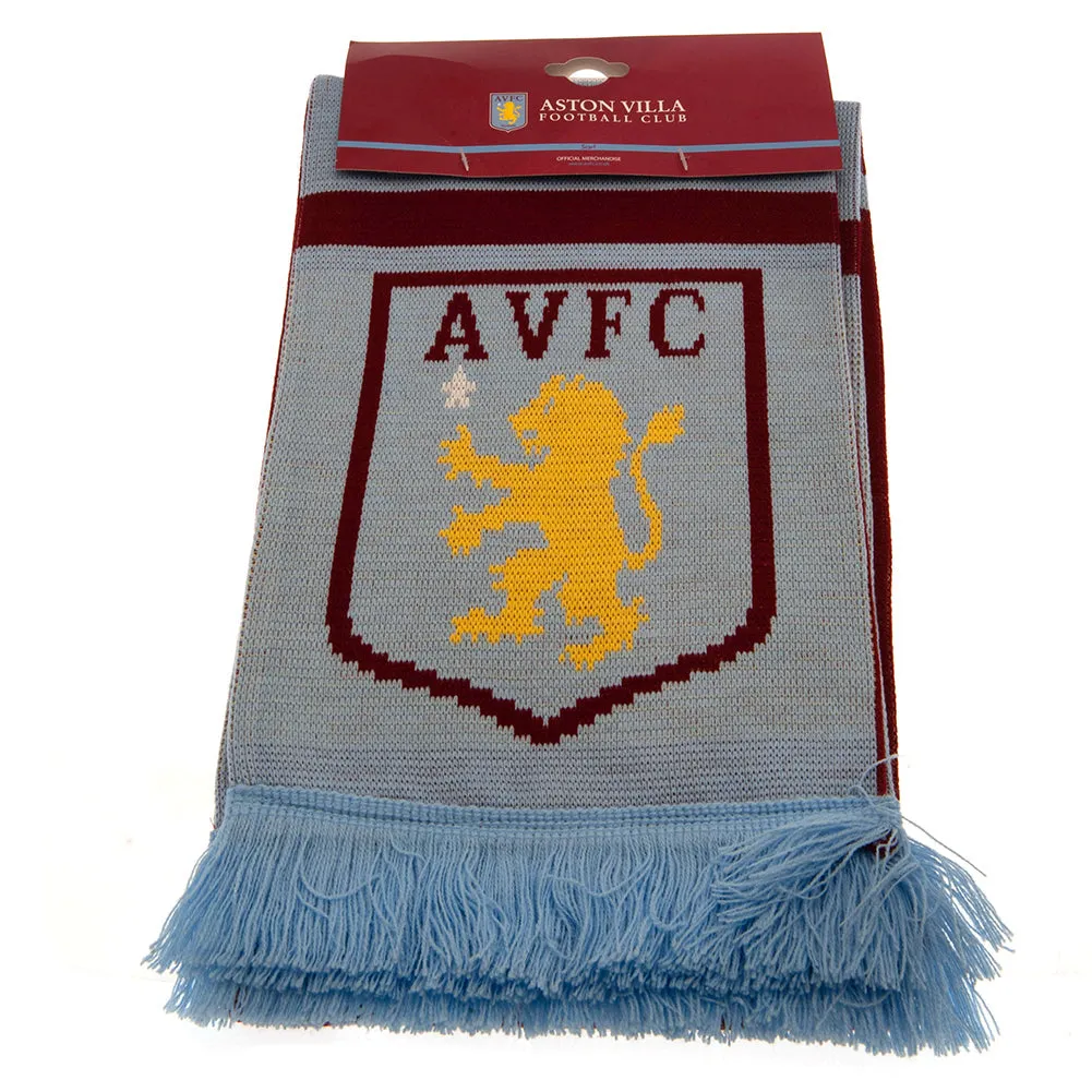 Aston Villa FC Claret and Sky Blue Scarf