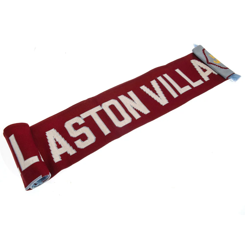 Aston Villa FC Claret and Sky Blue Scarf