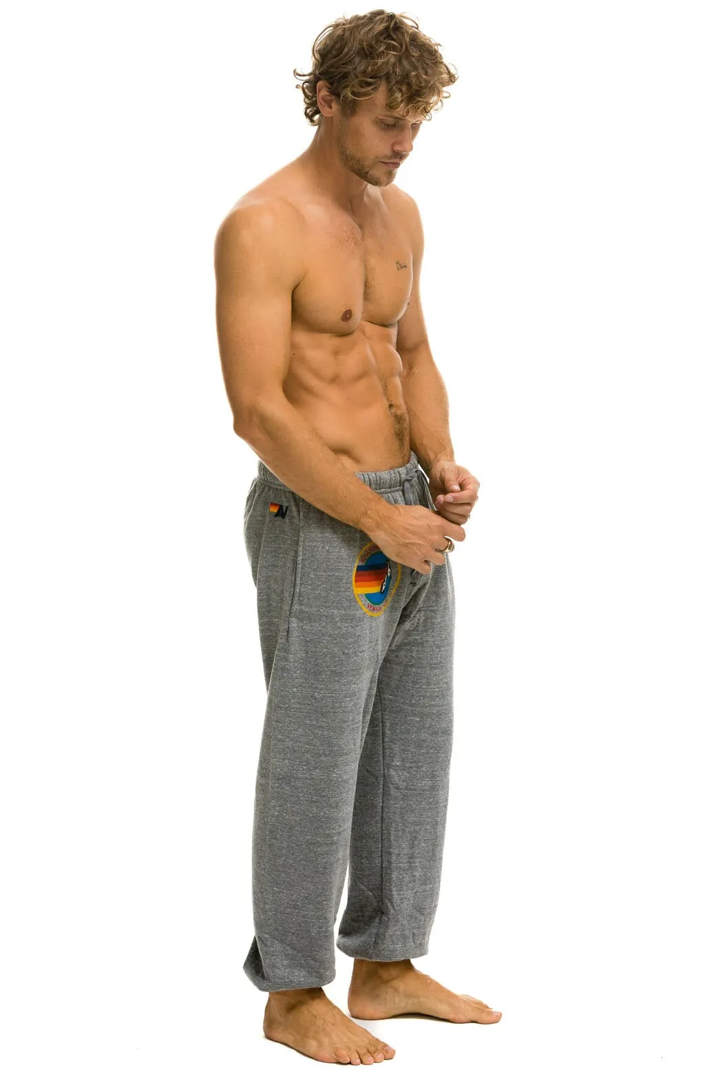 AVIATOR NATION SWEATPANTS - HEATHER GREY