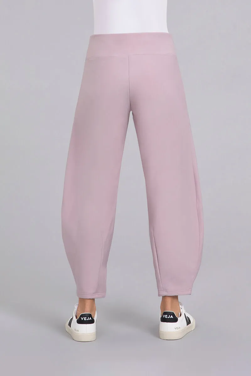 Bamboo Fleece Narrow Lantern Pant | Lilac