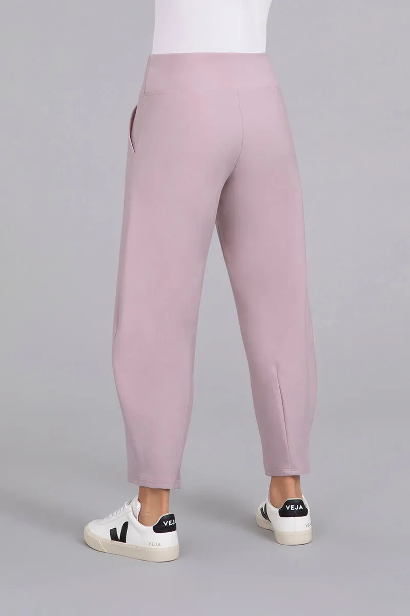 Bamboo Fleece Narrow Lantern Pant | Lilac