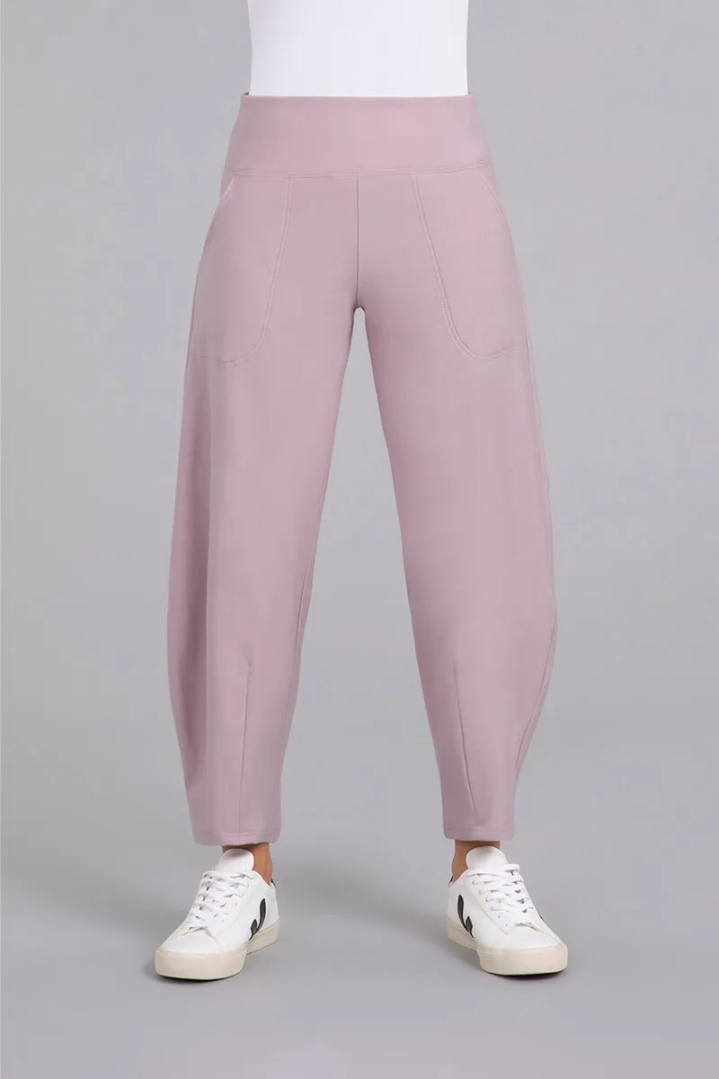 Bamboo Fleece Narrow Lantern Pant | Lilac