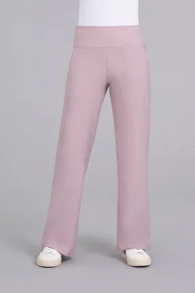 Bamboo Fleece Straight Leg Pant | Lilac