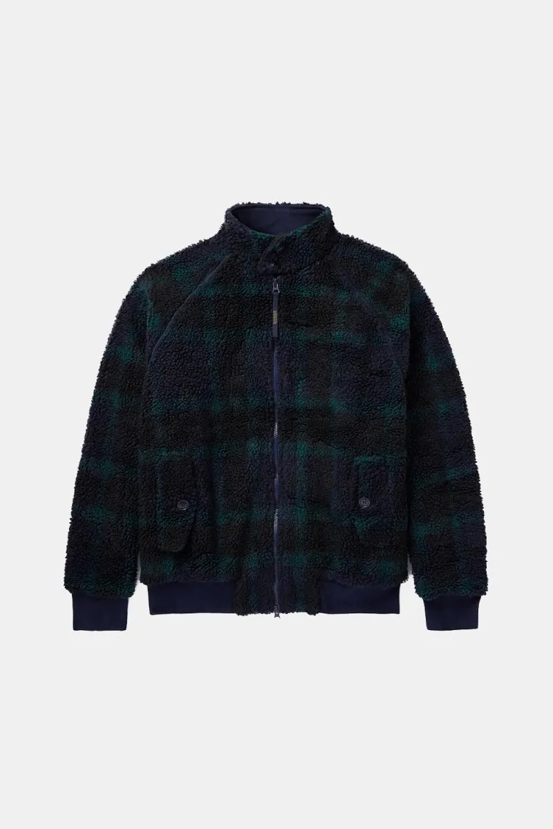 Baracuta Curly Fleece G9 Jacket (Blackwatch Navy/Green)