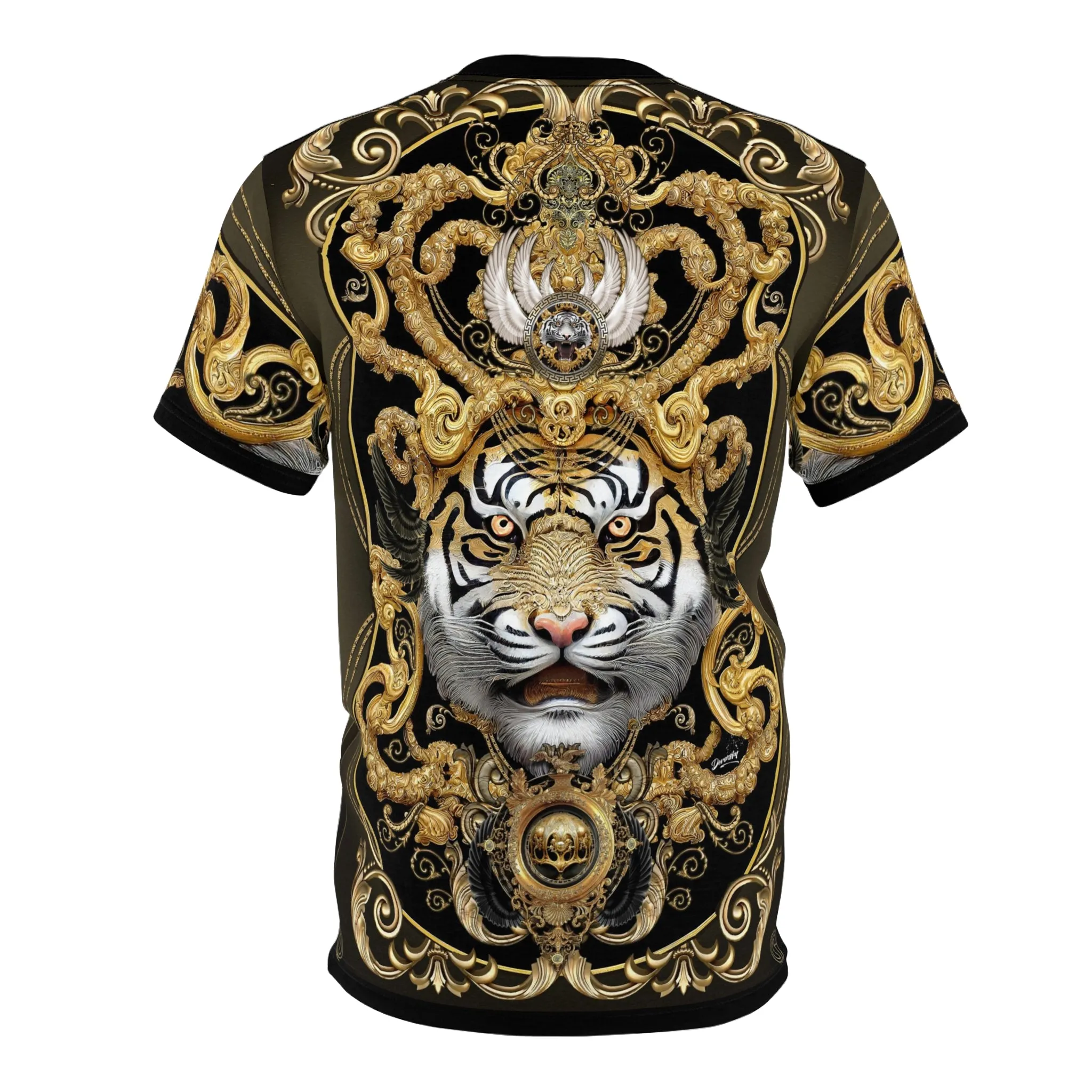 Baroque Tiger T-Shirt Unisex All Over Print Tee Animal Print T-Shirt Tiger Print Tee | D20122