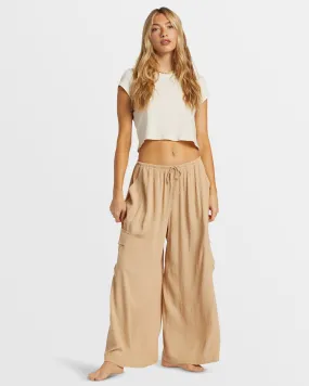 Beach Babe Beach Cargo Pants - Khaki