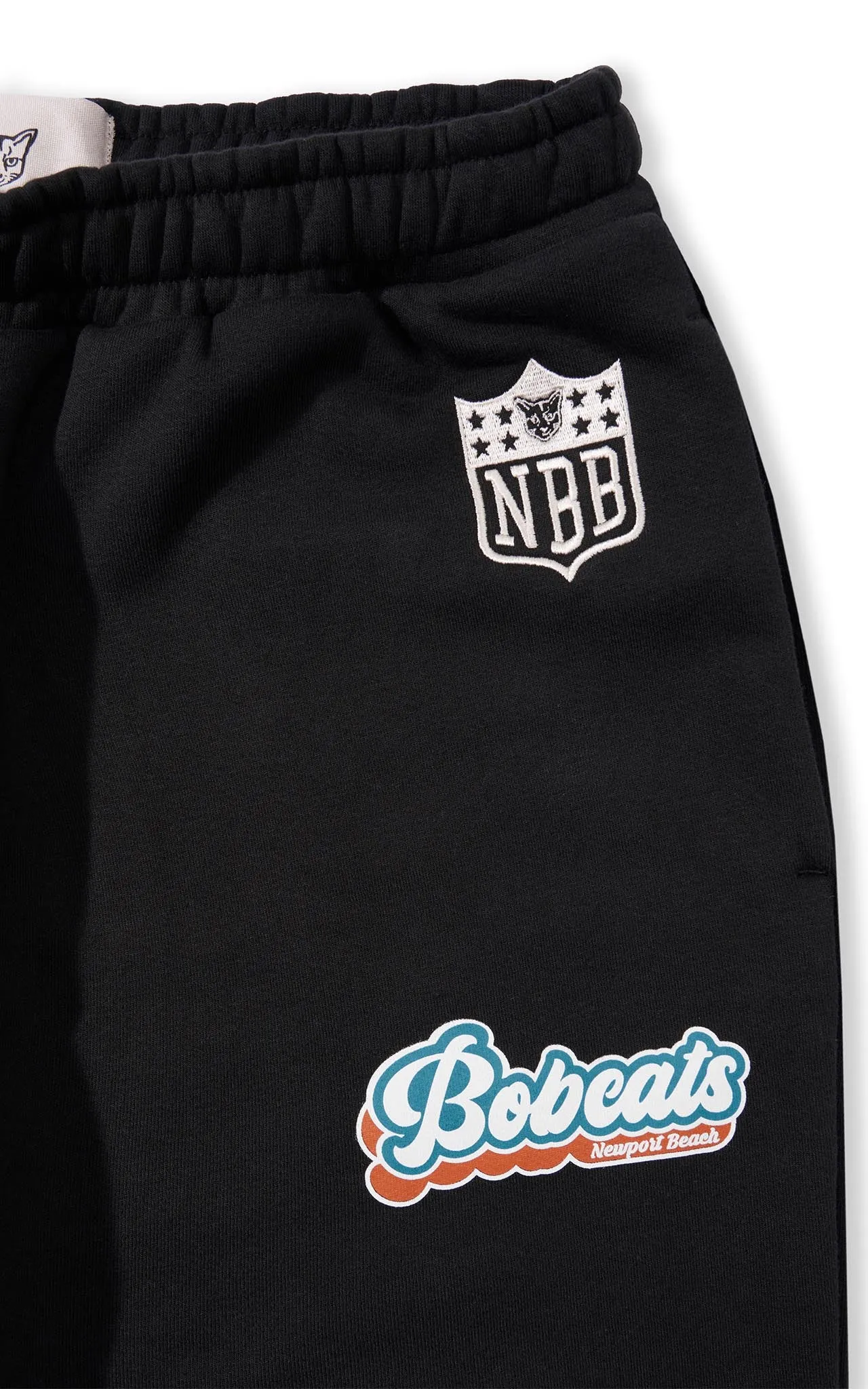 BLACK BOBCATS SWEATPANTS