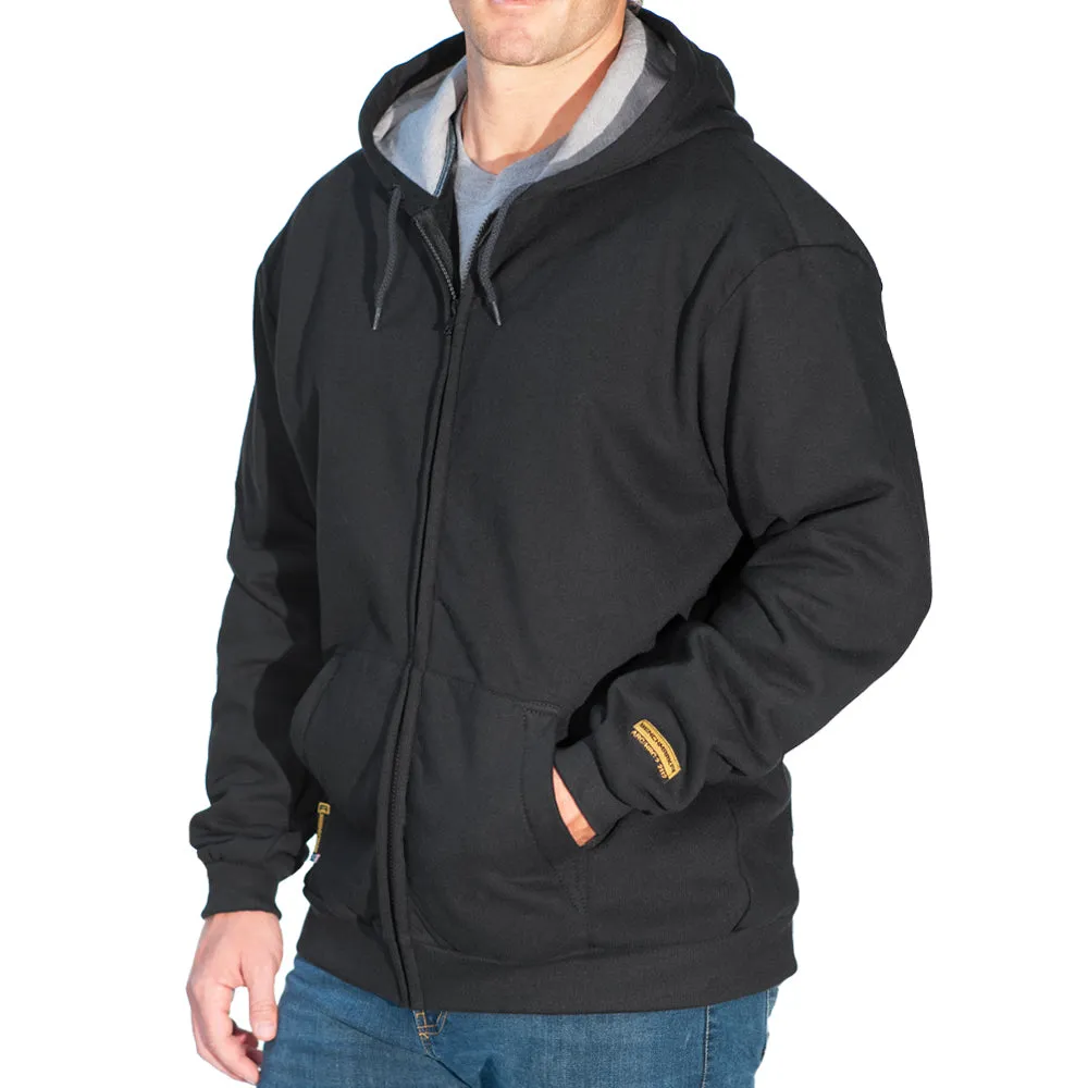 Black FR Zip-Up Hooded Sweatshirt