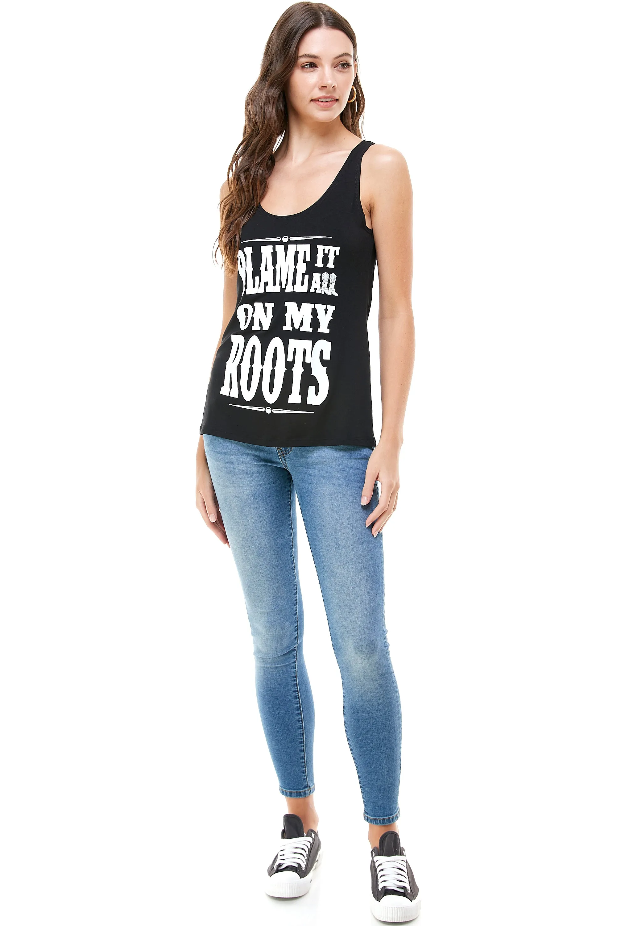 BLAME IT ON MY ROOTS TANK TOP