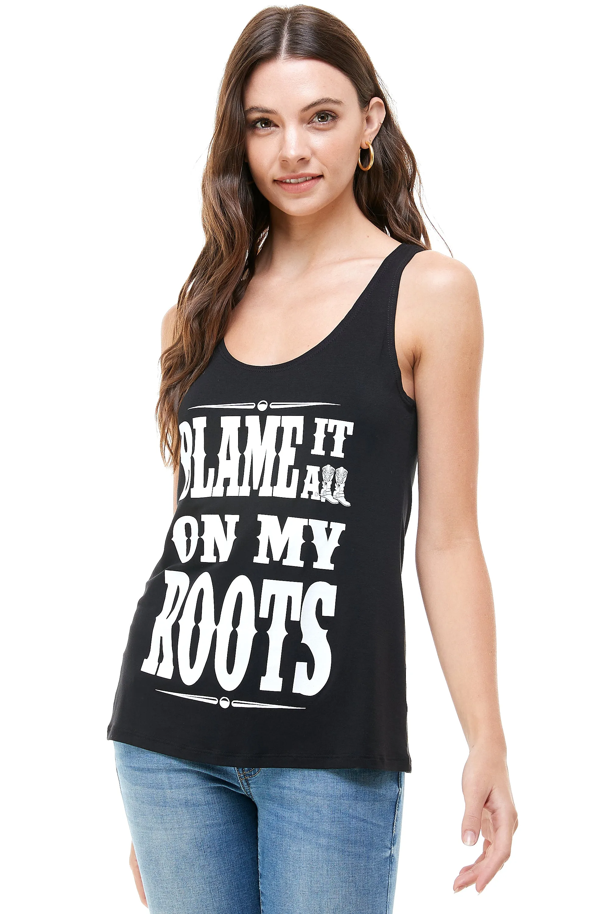 BLAME IT ON MY ROOTS TANK TOP