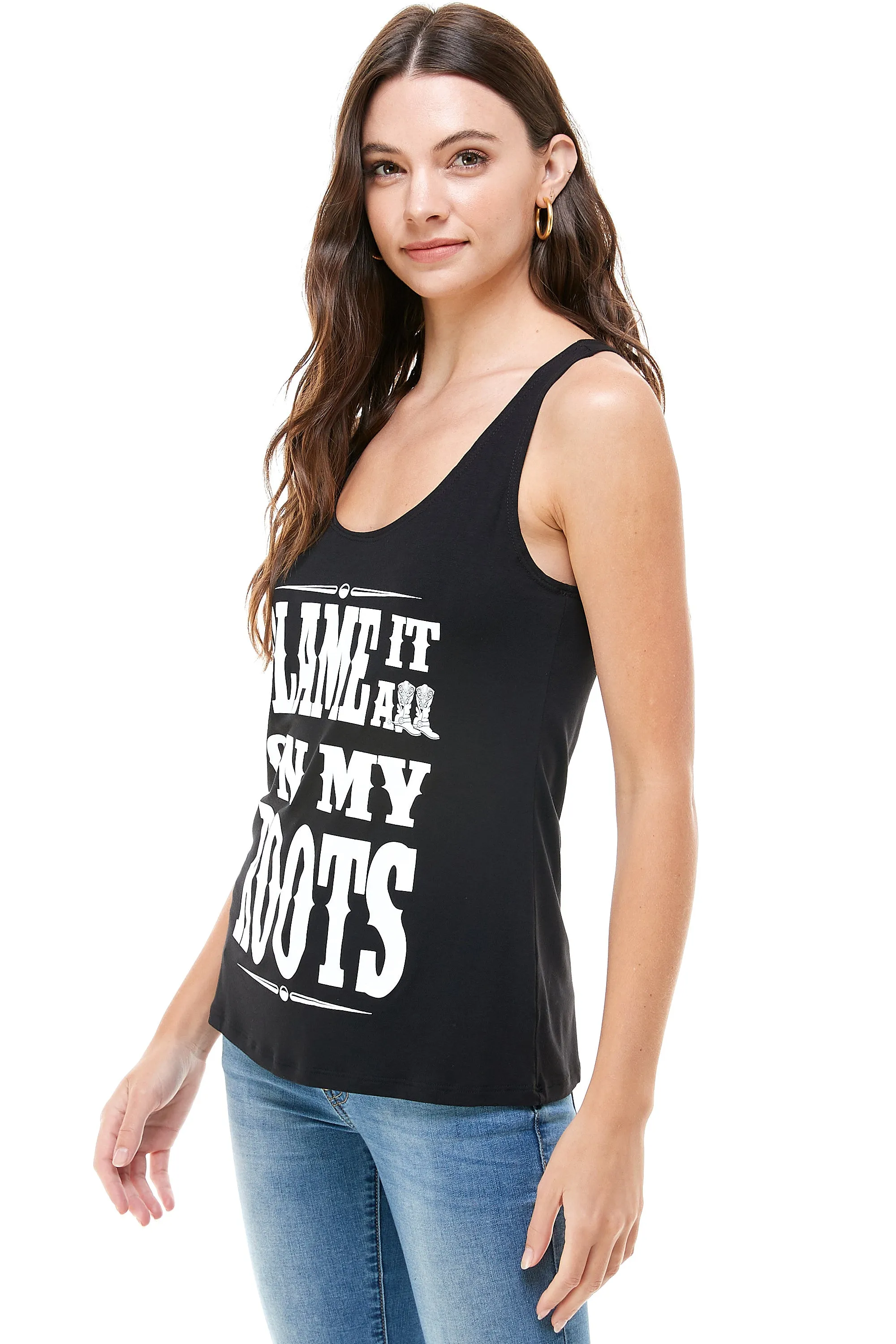 BLAME IT ON MY ROOTS TANK TOP