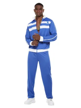 Blue 80's Tracksuit Adult Men's