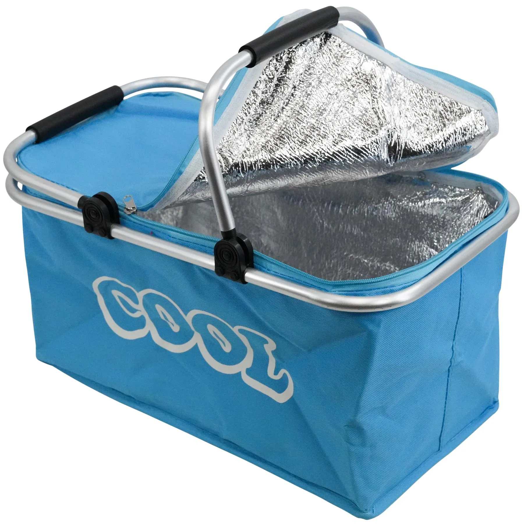 Blue Cooler Basket Bag