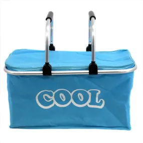 Blue Cooler Basket Bag