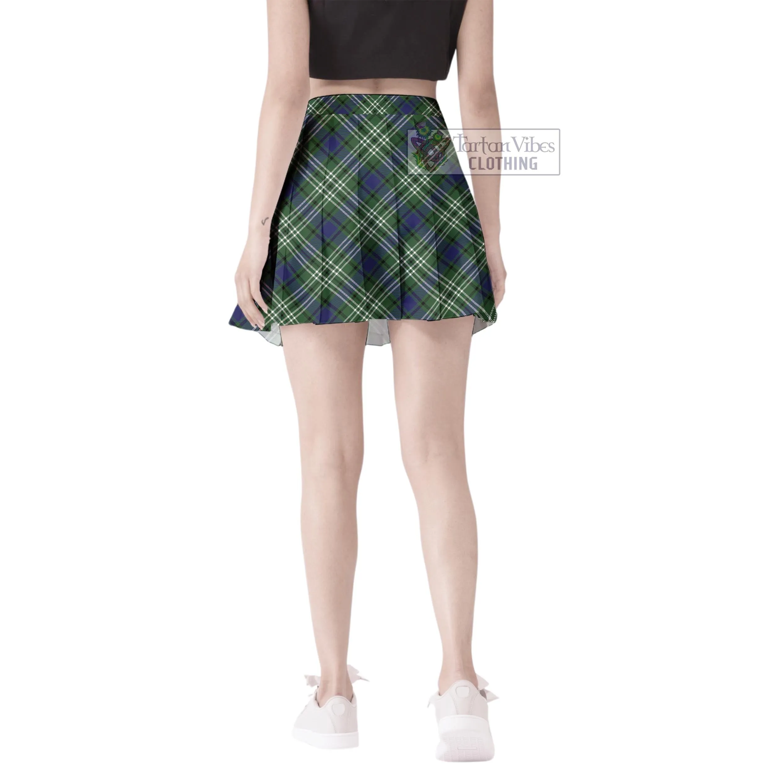 Blyth Tartan Women's Plated Mini Skirt