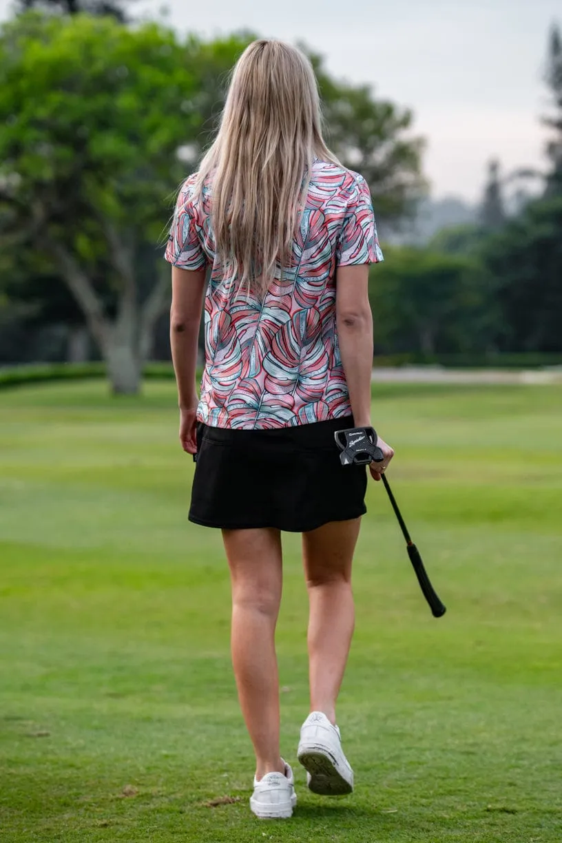 CA Ladies Funky Golf Shirt | Monster Leaf