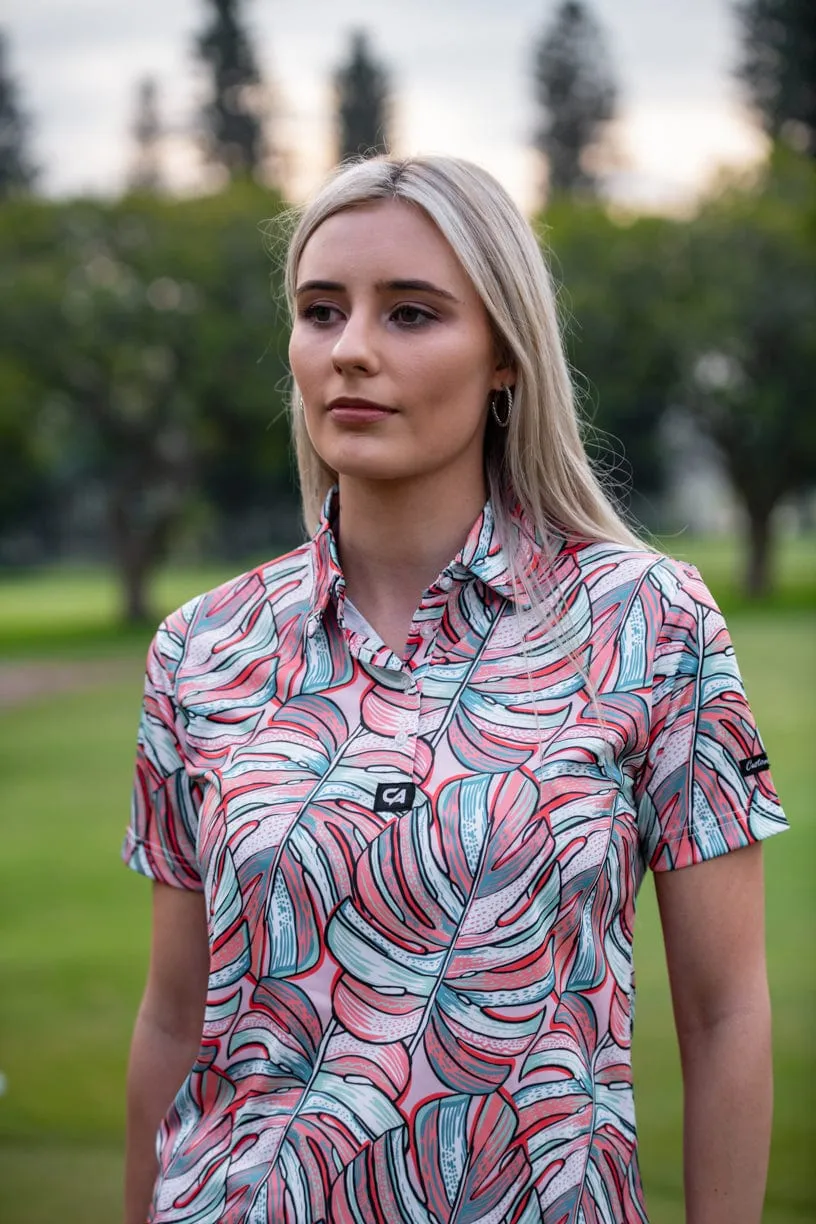 CA Ladies Funky Golf Shirt | Monster Leaf