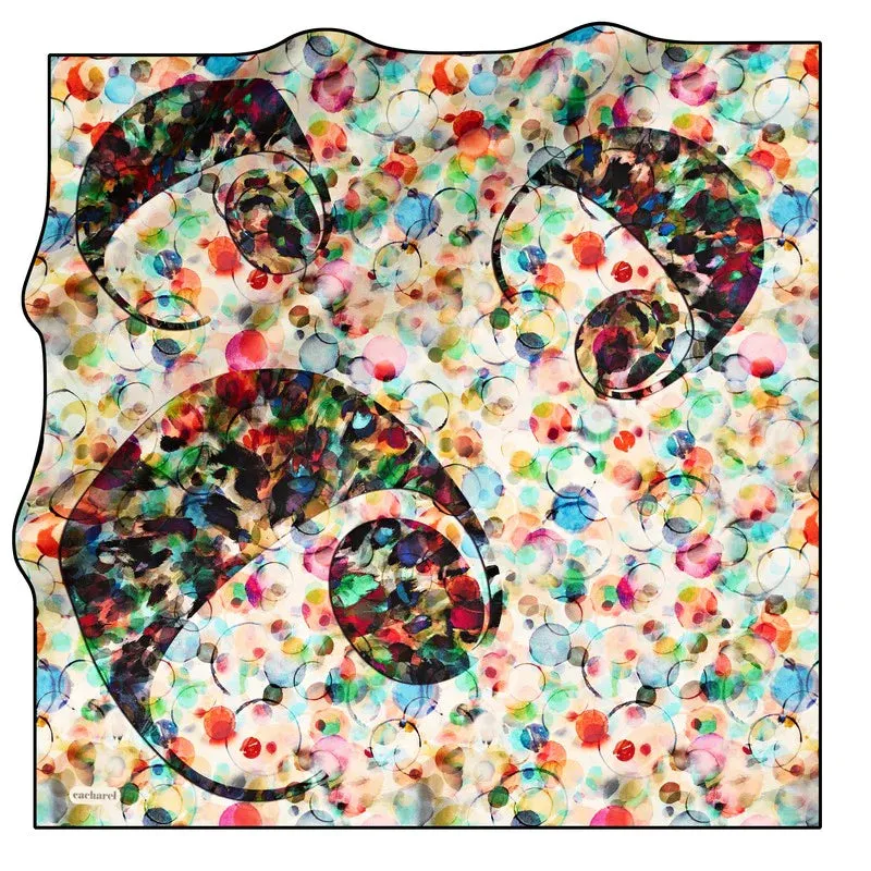 Cacharel Bubbly C Silk Twill Scarf No 11